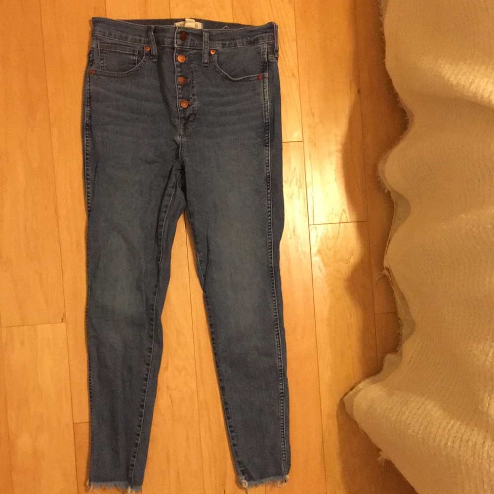 Madewell frayed bottom jeans sz 29